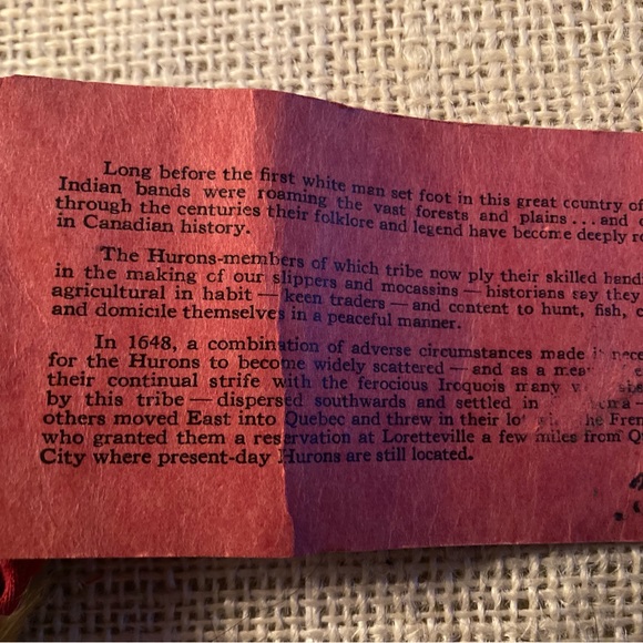 Vintage Tiny Souvenir Moccasins From Canada - Picture 6 of 7